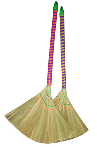Asian <b>Broomstick</b> Vietnamese Tiger Grass Broom Long Handle for Home Cleaning Tool Broom Cheap Price Export Factory From Vietnam - Product Image 2