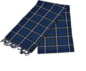 Women's Wool Plaid Shawl Scarf Long Red Black Green Tartan Pattern Winter Wear Durable Daily Use - Product Image 3