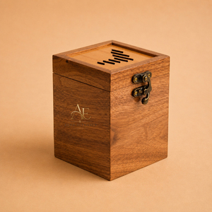 Caja de Incienso de Madera de Estilo Moderno con Cierre Metálico Seguro de Alta Calidad, Complementa Perfectamente la Decoración de tu Hogar - Product Image 1