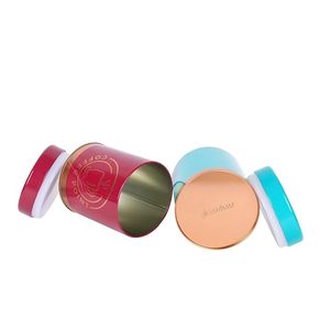 Cylindrical Tin Storage Box with Airtight Lid Tea Coffee Sugar Snacks Namkeen <b>Cookies</b> Biscuit Storage <b>Jar</b> - Product Image 4