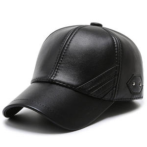 Gorra de Béisbol de Cuero para Hombre al por Mayor, Gorra de Invierno Original de Lana - Product Image 6