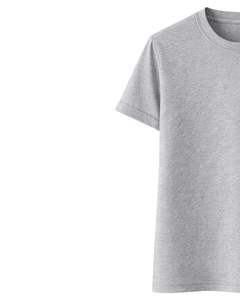 Camiseta Básica de Cuello Redondo para Hombre, Color Gris, Personalizada por el Fabricante, Manga Corta, Algodón, Informal, Lisa, Estilo Urbano, Verano, con Impresión de Logotipo Personalizado - Product Image 2