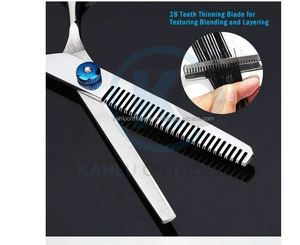 Juego de Tijeras de Peluquería Profesionales para Cortar y Entresacar Cabello - Product Image 4