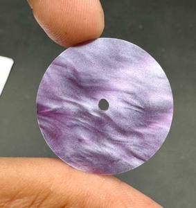 A K Gems Peral-1 28.5mm <b>Abalone</b> <b>Shell</b> & Natural Mother of Pearl Watch Dial 0.60mm Thickness Custom Luxury Watch Face Rajasthan - Product Image 5