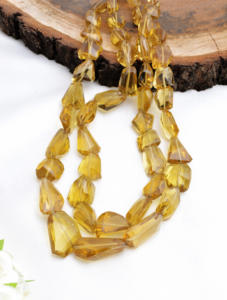 หินควอตซ์น้ำผึ้งธรรมชาติทรงเหลี่ยมขนาดใหญ่ สำหรับทำเครื่องประดับชั้นดี - Product Image 2