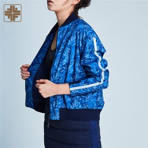 OEM señoras mujeres azul de nylon acolchado chaqueta de diseño deportivo - Product Image 1