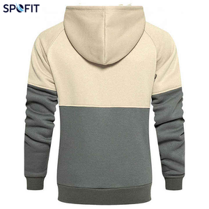 Pull à Capuche Ample en Coton Respirant pour Homme Grande Taille, Couleur Unie, Doublure Hiver, Vente en Gros - Product Image 2