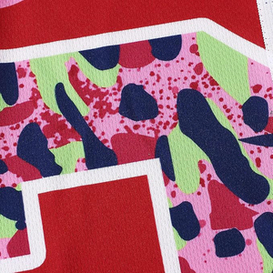 Urban Streetwear Red Bel Air Jersey 23 V-Neck Button Down Baseball Shirt <b>For</b> <b>Hip</b> Hop Enthusiasts Breathable - Product Image 3