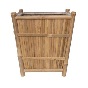 Pot de plante en bambou écologique, fait main, pour la décoration intérieure et extérieure - Product Image 2
