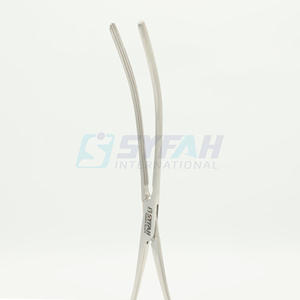 คีมหนีบลำไส้แบบไม่ทำลายเนื้อเยื่อ Mayo Robson Atraumatic แบบตรงและโค้ง ขนาด 25 ซม. ทำจากสแตนเลสสตีล ไม่ทำให้ลำไส้เสียหาย ใช้ซ้ำได้ - Product Image 2