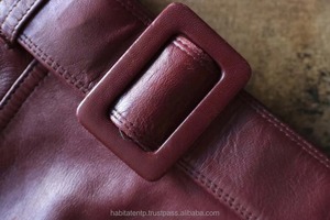 Jupe évasée en cuir véritable pour femme, taille haute, élégante, décontractée, antibactérienne, service d'échantillons personnalisés OEM ODM disponible en gros - Product Image 3