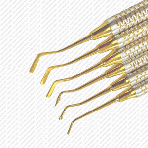 Kit Profesional de Instrumentos de Restauración Dental con Recubrimiento de Titanio Dorado, Juego de Instrumentos de Composite, Proveedor OEM Premium, CE - Product Image 2