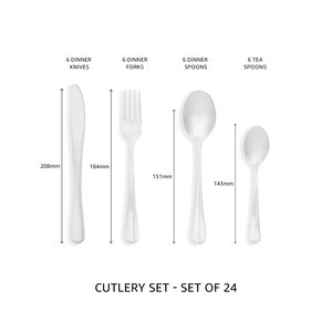 Juego de Cubiertos de Acero Inoxidable de Lujo, Colección de Artículos Esenciales para la Cena, para Veladas de Gala y Experiencias Cálidas en el Hogar - Product Image 2