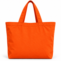 AMANI Sunshine on My Mind Sac fourre-tout en toile orange avec imprimé minimaliste pour le shopping estival, Bengale occidental