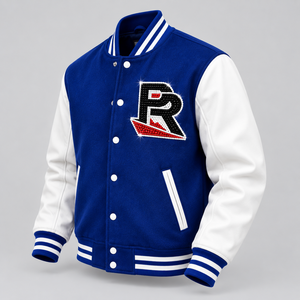 Chaqueta Varsity de Animadores para Hombre con Estilo, Emblema de Diamantes de Imitación, Chaqueta Bomber Personalizada con Letras, Chaqueta de Equipo de Animadores con OEM ODM - Product Image 6