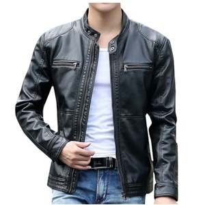<b>Men's</b> <b>Leather</b> <b>Jacket</b> with Decorative Stitching - Unique Pattern with Fashionable Look - <b>men</b> <b>leather</b> <b>jacket</b> for <b>men</b> - Product Image 5