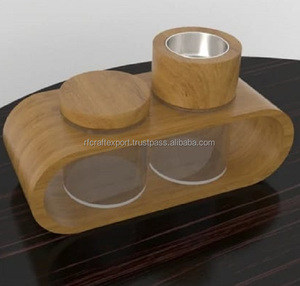 Plateau de service en bois de luxe bakhoo rand encens/brûleur/mubkhar/bakhoor ensembles bakhoor arabe ensemble pour la maison cadeaux de l'eid ramadan - Product Image 4