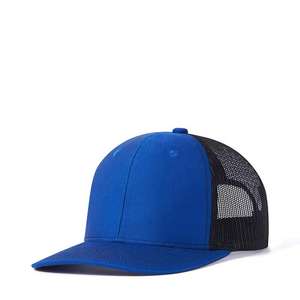Wholesale High Quality Cheap Price 6 Panel Decky Trucker Mesh Cap Plain Baseball <b>Hat</b> 3D Puff Embroidery Black Colors - Product Image 6