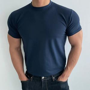 Camiseta Deportiva de Secado Rápido para Hombre, Logotipo Personalizado, Absorbe la Humedad, Poliéster y Elastano, Ropa Deportiva para Entrenamiento, Servicio OEM - Product Image 5