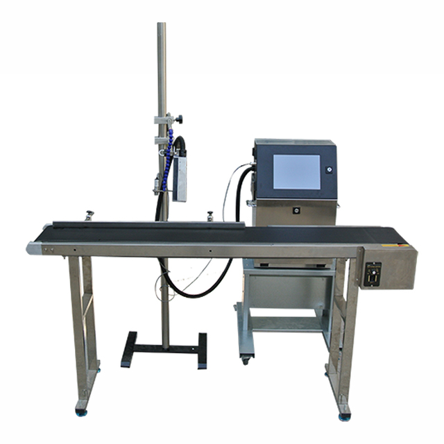 Automatic Expiry Date & Batch Number Printing: CIJ Inkjet Coder for QR Codes on Bottles - Industrial Date Printer Machine