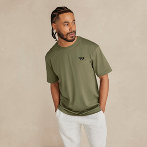 T-shirt en coton personnalisé OEM ODM, vente en gros, col rond, manches courtes, unisexe, olive, vêtements vierges, fabricant et fournisseur - Product Image 2