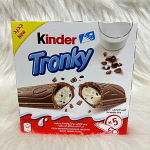 Trending Kinderr Tronky Chocolate Wafer <b>Bars</b> 5 Pack 90g Creamy Hazelnut Filling Latest Chocolate - Product Image 4