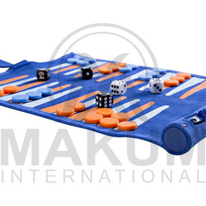 Leather <b>Backgammon</b> Game for Travel Durable Leather <b>Backgammon</b> Roll - Product Image 5