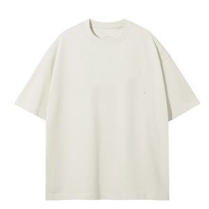 T-shirts Homme Grande Taille Personnalisés 240g Oversize Unis Anti-Plis 100% Coton Manches Courtes Vintage Délavé à la Pierre - Product Image 1