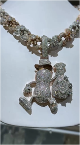 จี้เงินแท้ 925 ประดับเพชรโมอิสซาไนต์ VVS แบบ Iced Out สั่งทำพิเศษ 3 มิติ สไตล์ฮิปฮอป สำหรับผู้ชายและผู้หญิง สวมใส่ในงานปาร์ตี้ - Product Image 3