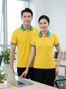 เสื้อยูนิฟอร์มผู้ใหญ่ ผ้าโพลีเอสเตอร์ 65% ระบายอากาศได้ดี ปักลาย พิมพ์ซิลค์สกรีน ผ้าฝ้าย 35% รับผลิตแบบ OEM พิมพ์ลายด้วยความร้อน - Product Image 5
