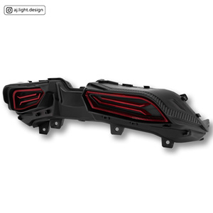 Feux arrière LED rouges séquentiels intégrés AJ LIGHT DESIGN à 2 lentilles pour Kymco KRV Moto 180 - Rétrofit/Amélioration - Garantie 12 mois - Product Image 2