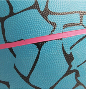 Balón de Baloncesto de PU con Patrón Agrietado Azul, Tamaño 7, con Cámara de Butilo Resistente, para Entrenamiento en Interiores, para Niños y Adultos - Product Image 5
