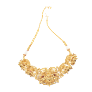 Nagas Style Heavy Choker Set-18K Gold Plated Zircon Bridal & Daily Wear Jewelry Set - Product Image 3