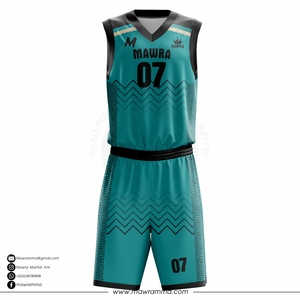 Mawra Martial Arts Custom Sublimated Basketball Uniform Plus Size Team Jersey Quick Dry Moisture Wicking Sportswear - Product Image 5