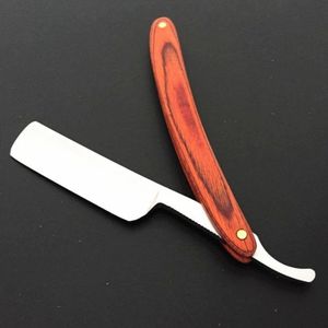 Navaja de Barbero Estilo Antiguo con Mango de Madera y Hoja de Acero Inoxidable, Compatible con Remy, Herramienta Profesional de Alta Calidad para el Cuidado Personal - Product Image 5