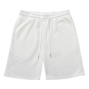 Shorts de sport respirants en polyester non tissé personnalisés avec logo au dos pour hommes, avec fermeture éclair - Product Image 1