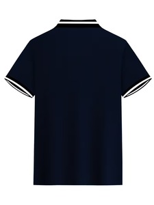 เสื้อโปโลผู้ชายพรีเมียม สีพื้น แขนสั้น ทรงเข้ารูป ระบายอากาศดี เหมาะสำหรับฤดูร้อน แฟชั่นลำลอง เสื้อกอล์ฟ รับผลิตแบบ OEM ขายส่ง - Product Image 5