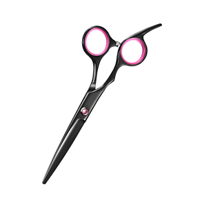 กรรไกรตัดผมระดับมืออาชีพ พรีเมียม ปี 2026 สำหรับช่างตัดผม  คมกริบ ทำจากสแตนเลสสีดำ พร้อมโลโก้สั่งทำ - Product Image 3