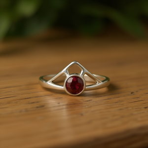 <b>Garnet</b> Fashion <b>Ring</b> (1.4 Grams) - Product Image 3