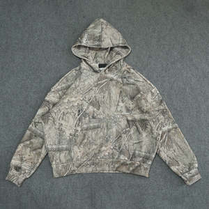 Sudadera con Capucha de Diamantes de Imitación al por Mayor, Sudadera Oversize Personalizada con Lavado Ácido Estilo Streetwear - Product Image 3