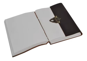 Handmade Leather Journal Diary Saddle Stitching and <b>Thread</b> Sewing Binding with <b>Lock</b> - Product Image 6