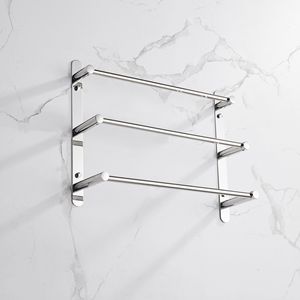 Set di Accessori per Bagno in Acciaio Inox SUS304 a Tre Livelli, Lucidato a Mano con Finitura a Specchio, Include Portasciugamani - Product Image 2
