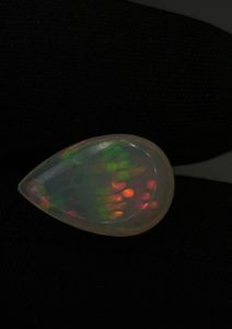 Opale d'Éthiopie naturelle, cabochon, magnifique motif nid d'abeille. - Product Image 3