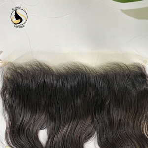 Venta al por mayor de alta calidad cutícula alineada cruda vietnamita humano 13x4/13x6 doble dibujado HD encaje Frontal virgen ondas rizos peluca proveedor - Product Image 4