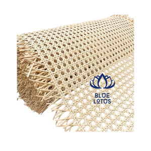 Mantel de Mesa de Mimbre Natural con Diseño de Loto Azul, Tejido Decorativo Cuadrado para el Hogar - Product Image 1