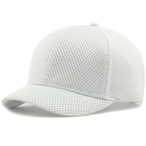 Wholesale Mesh <b>Caps</b> Unisex Mesh <b>Baseball</b> <b>Cap</b> Adjustable 6-Panel Solid Gray Outdoor Casual Hat Breathable Spring Summer Adult OEM - Product Image 4