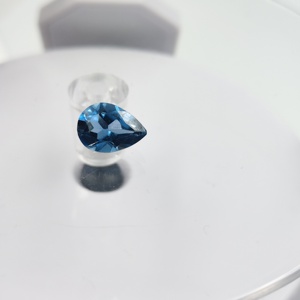 Natural London Blue Topaz Gemstone Pear Cut Loose <b>Stone</b> Color Play for Jewelry Making Ring Pendant Wholesale Supplier Quality - Product Image 3