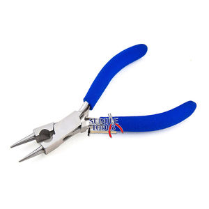 Alicates para rosarios de acero inoxidable, puntas de Nariz de 5 "y 130MM, extremos de mordaza, cortador de alambre lateral para hacer joyas, herramientas combinadas DIY - Product Image 1