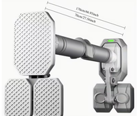 Support de barre de traction réglable en alliage d'aluminium pour entraînement à domicile avec poignée confortable et fonctions d'entraînement de force