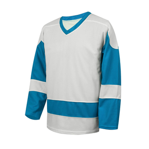 Maillot de hockey sur glace de qualité professionnelle, design personnalisé, pour les matchs de hockey, uniforme d'équipe, tissu doux, manches longues. - Product Image 2